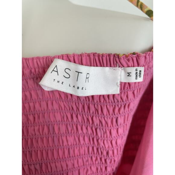 ASTR The Label Tank Dress Meg Mini Floral Pleated Smocked Plunge - Picture 11 of 12